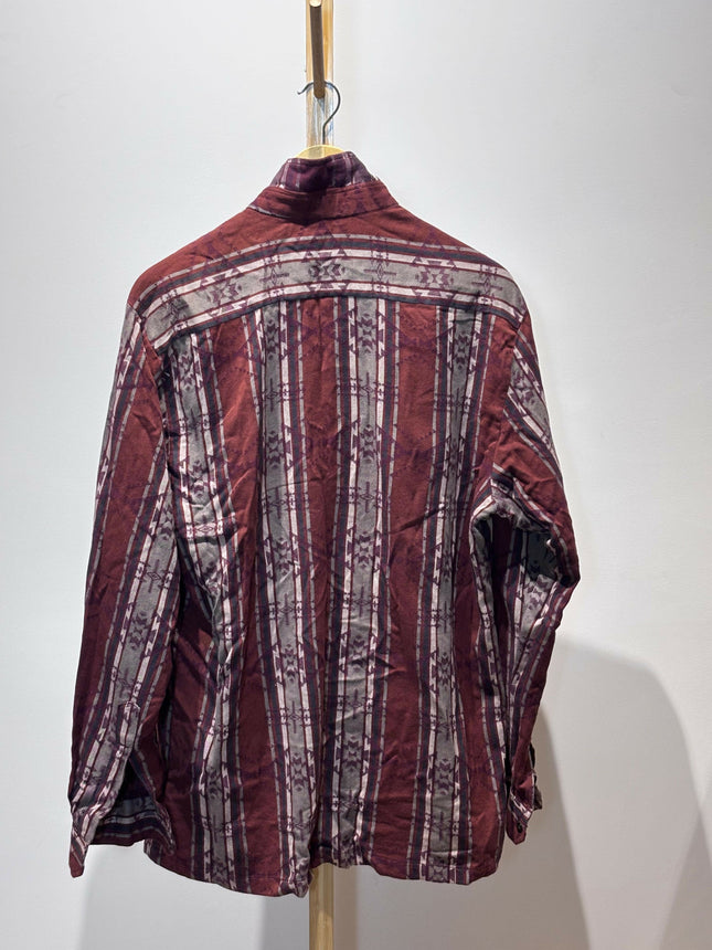 Men's Casual Brown Shirt - XL Size