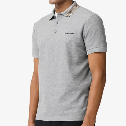 Authentic Burberry Men's Grey Polo Shirt Size S