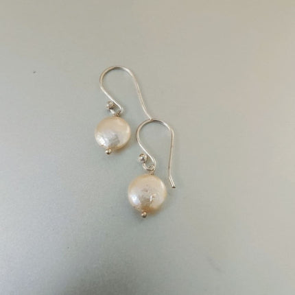 ONEarth Baroque Pearl Earrings Silver Hook