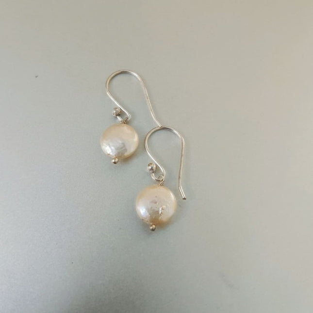ONEarth Baroque Pearl Earrings Silver Hook