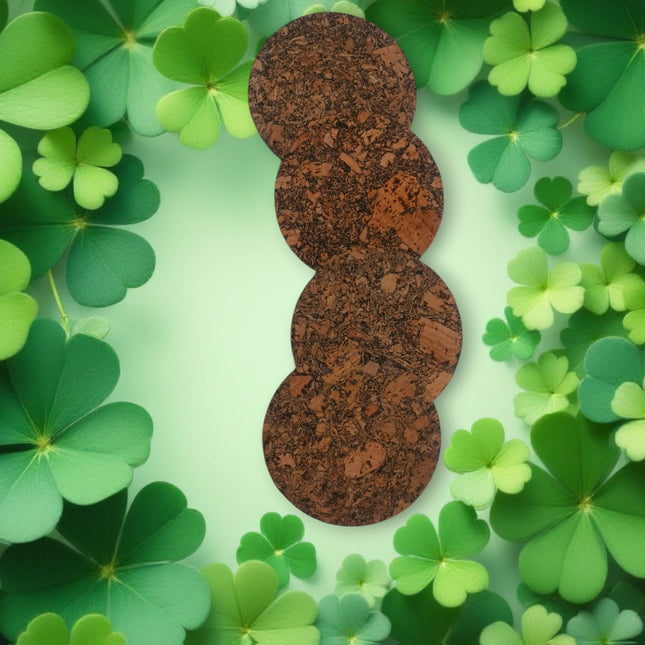 ONEarth Quirky Cork Coasters Pack of 4 - Green