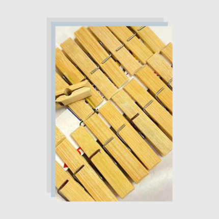 ONEarth Cloth Pegs (Bamboo) - Pack of 20