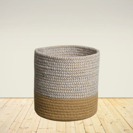 ONEarth Dual Tone Jute Baskets - Small (One Piece)