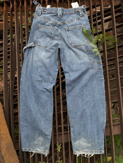 Men's wide leg carpenter Blue jeans - S