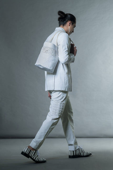 Anushe Pirani Men's Jacket With Pin Tucks