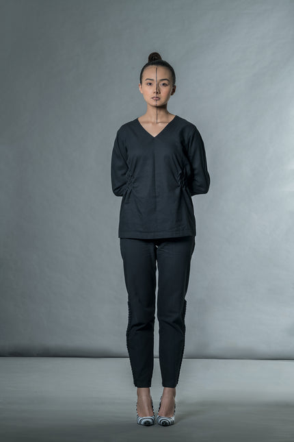 Anushe Pirani Women's Top With Lattice Smocking