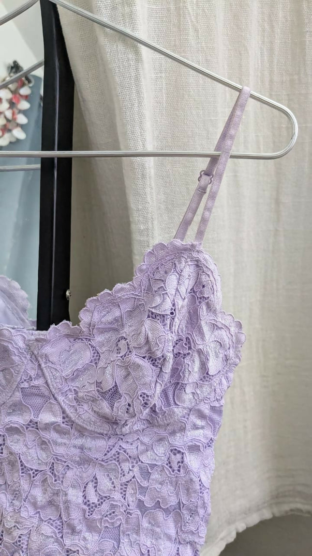 Women's Lavender lace Top - M Size