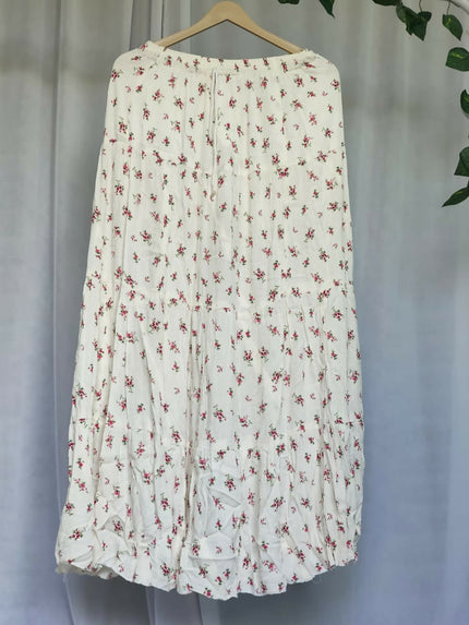 Women's Casual Foral Skirt - Free Size