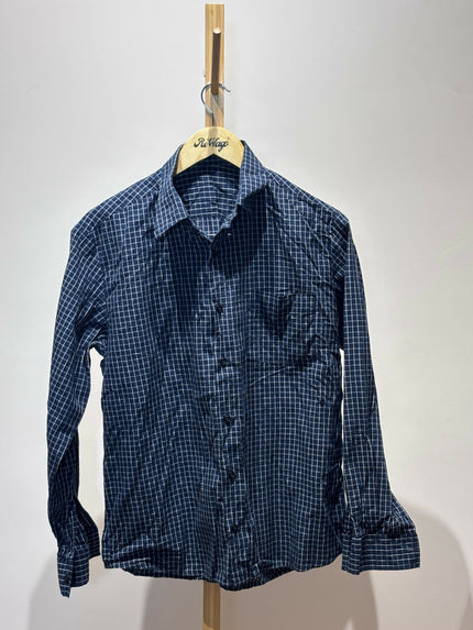 Men's Casual Navy Blue Base Shirt - XL Size