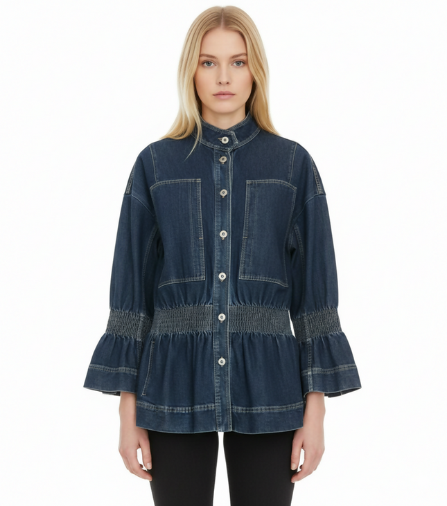 Authentic Pristine✨STELLA MCCARTNEY CINCHED JEAN JACKET!