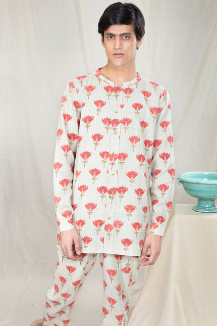 Anushe Pirani Mens Button-up Edge Shirt