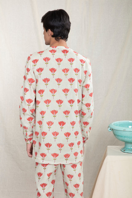 Anushe Pirani Mens Button-up Edge Shirt