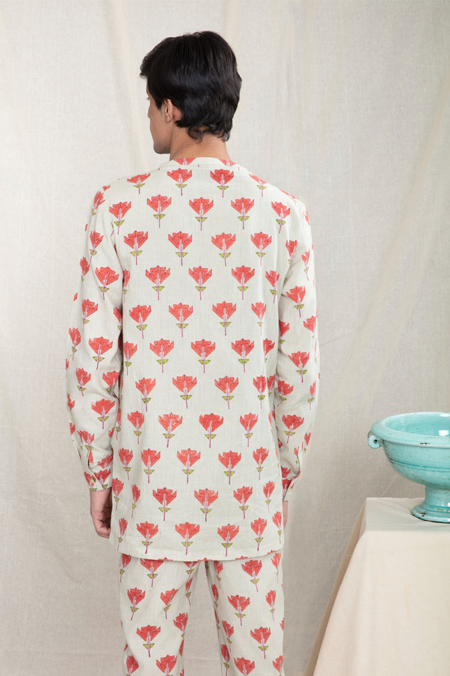 Anushe Pirani Mens Button-up Edge Shirt