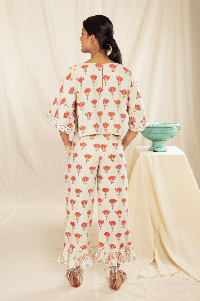 Anushe Pirani Womens Culotte With Ruffles