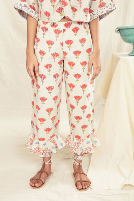 Anushe Pirani Womens Culotte With Ruffles