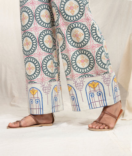 Anushe Pirani Womens Wide Legged Pants