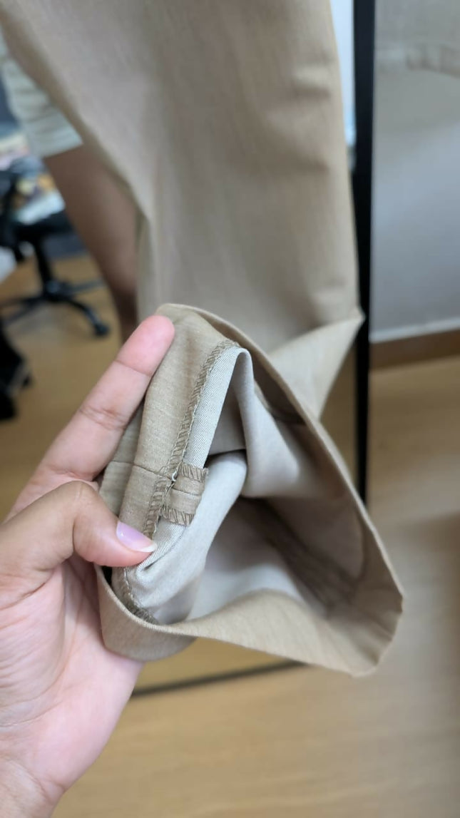 Women's Straight beige pants - 26 Size