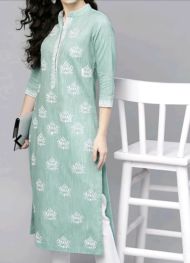 Sea Green Beautiful Kurta