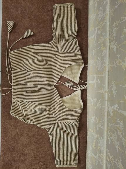 Padded Blouse - Back Open Tie Up - Ethnic and Modern - Suitable for M & S