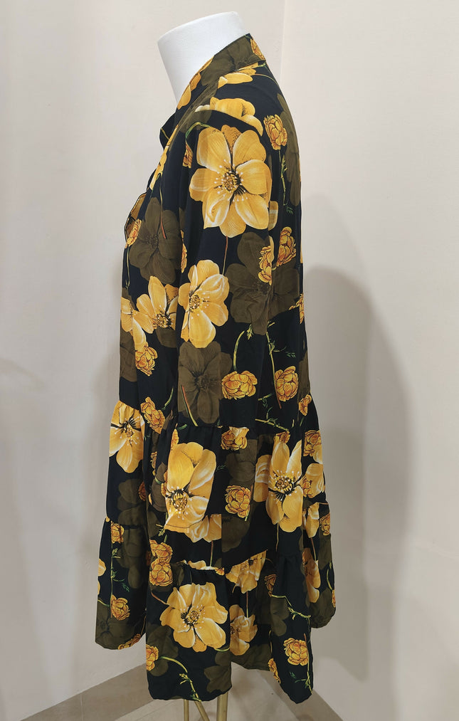 Joanna Women's Casual Black Floral Dress Size XXL/14