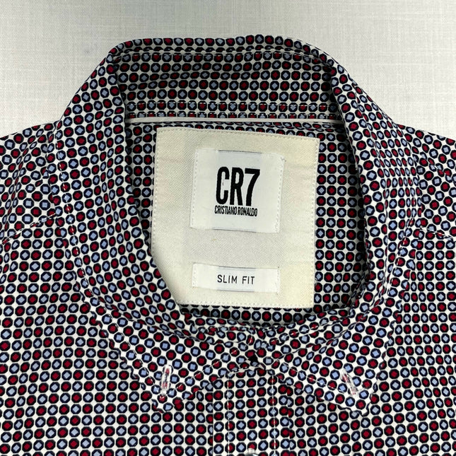 CR7 Men's Printed Long Sleeve Shirt