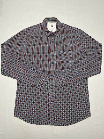 CR7 Men's Printed Long Sleeve Shirt