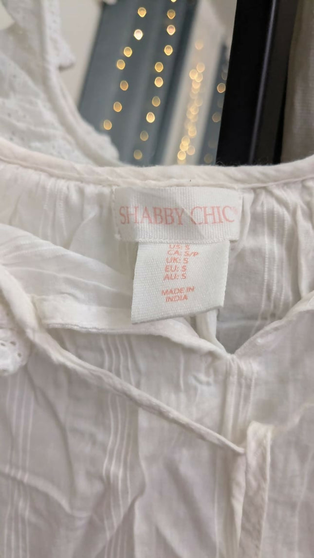 Women's Nightsuit White Cotton - S size