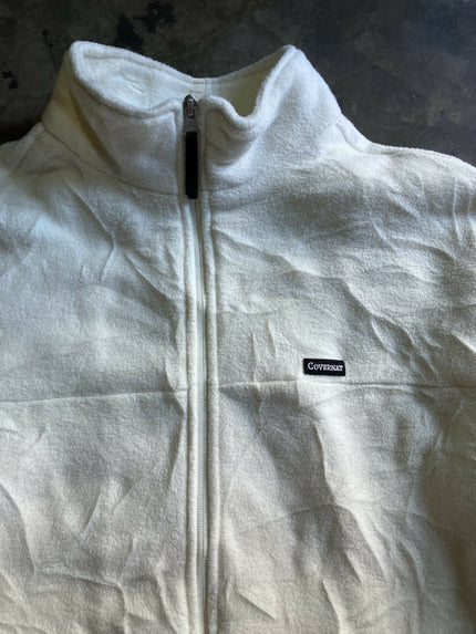 COVERNAT Men's Fleece White jacket (Sherpa) - L Size
