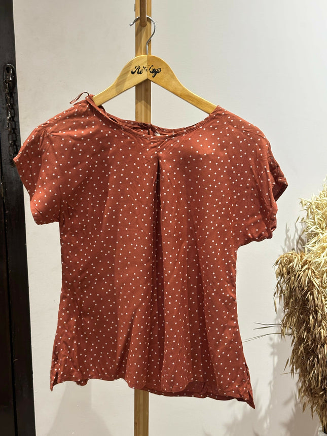 Women's Casual Begie Top - M Size