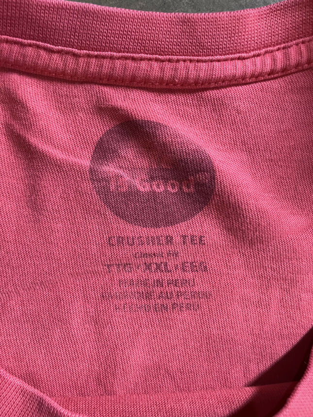 Vintage Life is Good Baseball Faded Red Old Glory Crusher Tee