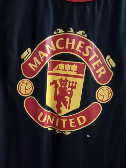 Men's Black Manchester United Tank Top - L Size