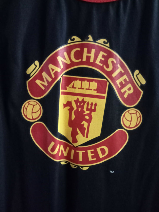 Men's Black Manchester United Tank Top - L Size