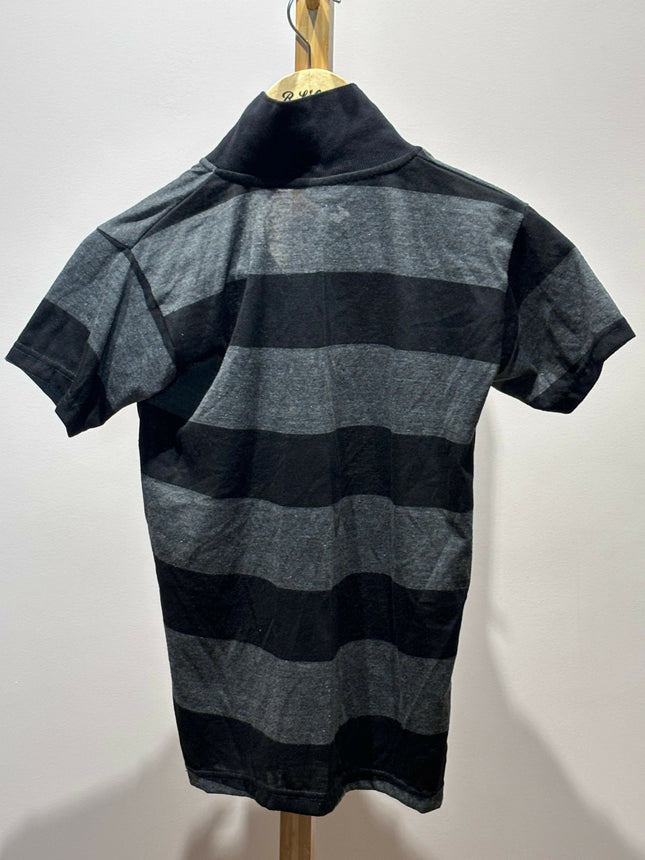 Men's Casual Black and Dark Gray T- Shirt - XXS size