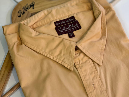 COLORPLUS Men's Half Sleeve Cream Shirt 7XL - Size