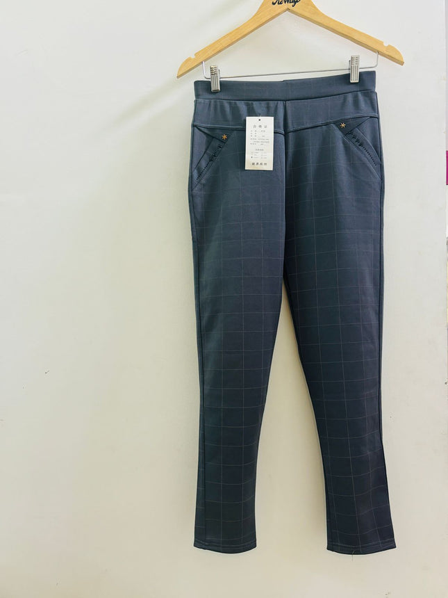 MEIMEI Women's Gray  Jeggings - M Size