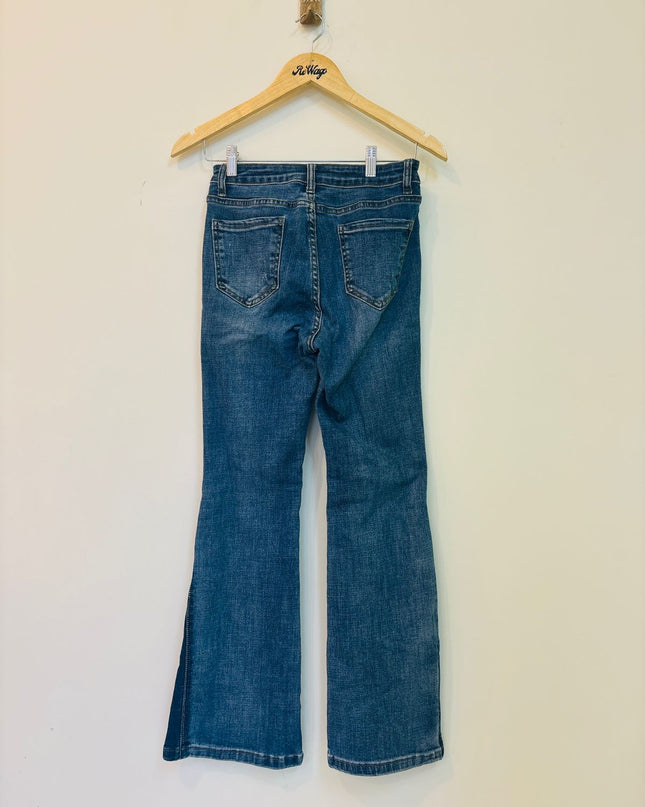 Women's Dark Blue Bootcut Jeans - S Size