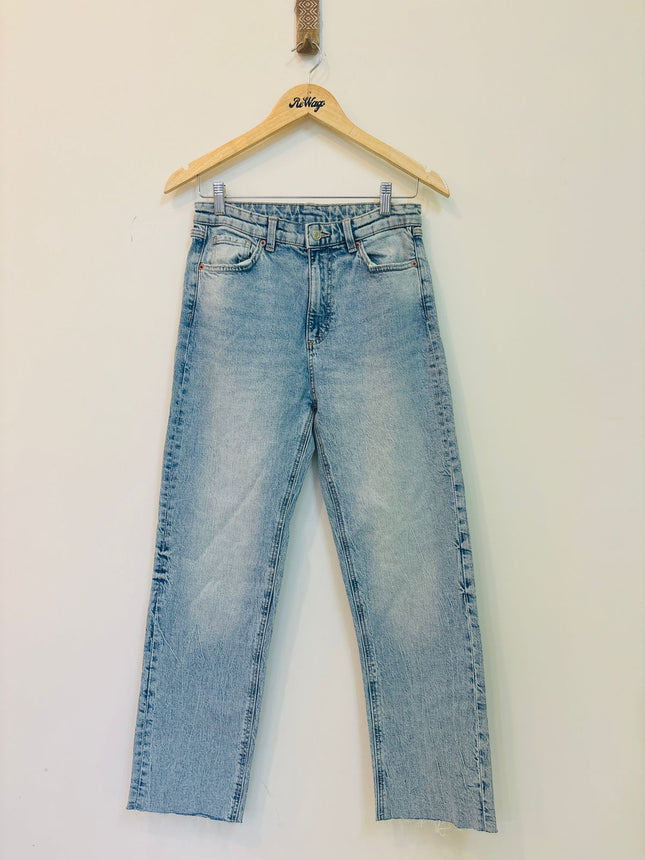 Women's Straight Blue Jeans - S Size