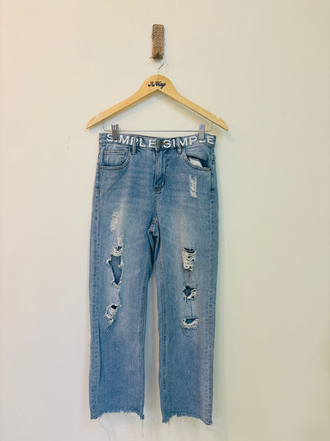 Urban Revivo Women's Blue Jeans - M Size