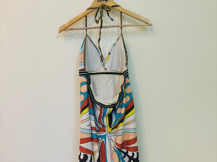 Women's  Beachwear Multicolor Printed Dress - M Size