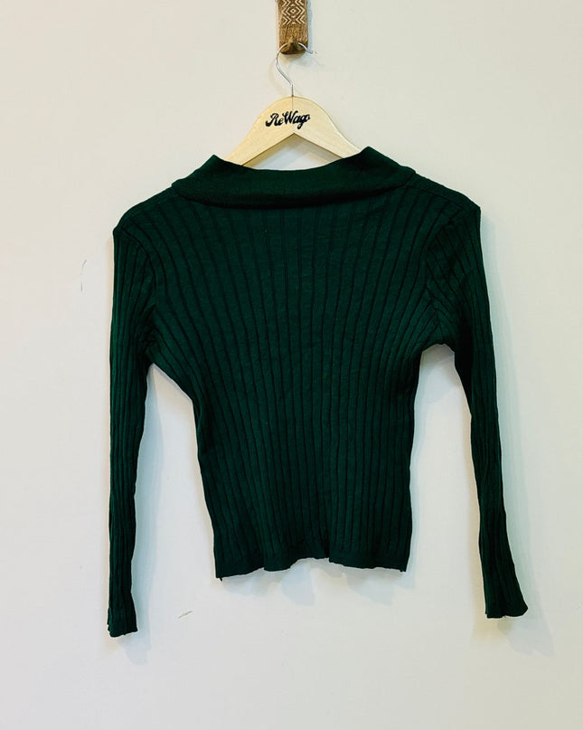 Women's  Full Sleeve Green Top -  S/M Size