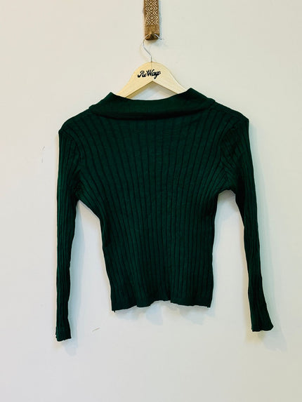 Women's  Full Sleeve Green Top -  S/M Size