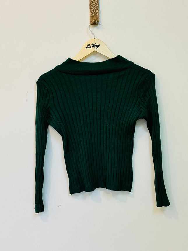 Women's  Full Sleeve Green Top -  S/M Size
