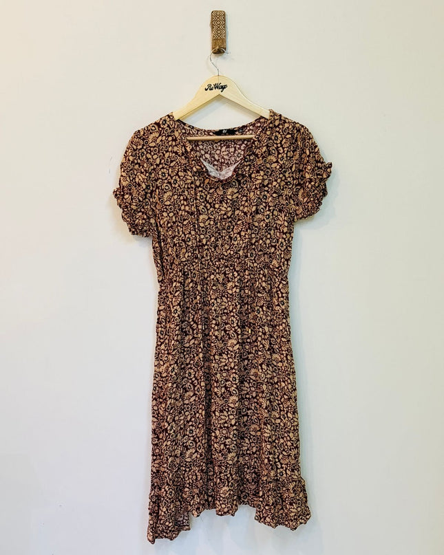 FIG Women's Floral Printed Dress - XL Size