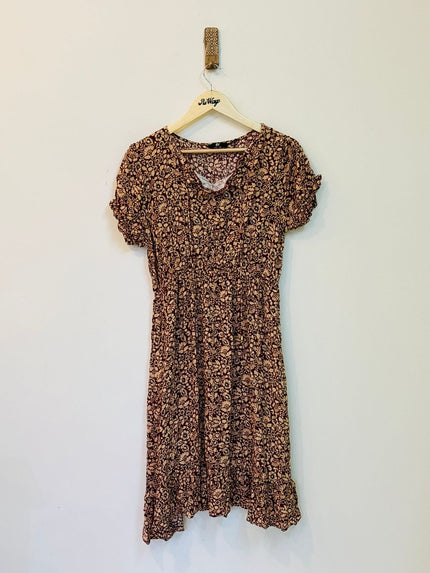 FIG Women's Floral Printed Dress - XL Size