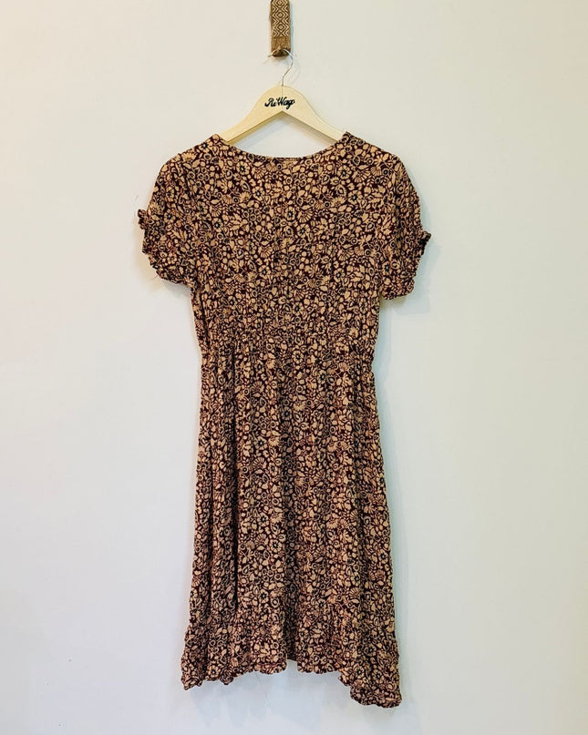 FIG Women's Floral Printed Dress - XL Size