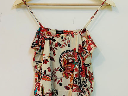 Floral Printed Women's Sleeveless Croptop