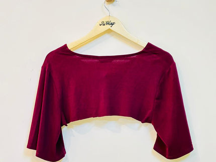 MAX Women's Shrug with Buttons Grape Colour - L Size