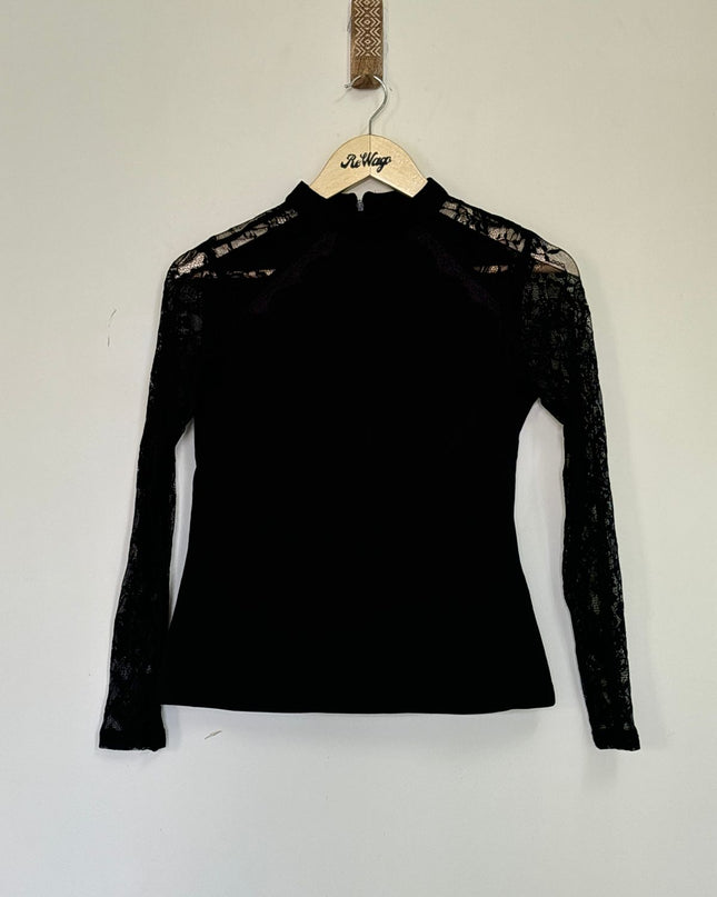 Black Full Sleeve Women's Top