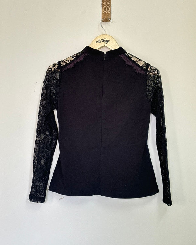 Black Full Sleeve Women's Top