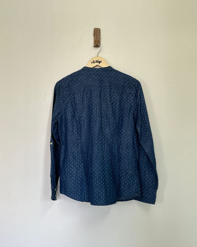 ST.JOHN'S BAY Women's Denim Blue Shirt - L Size